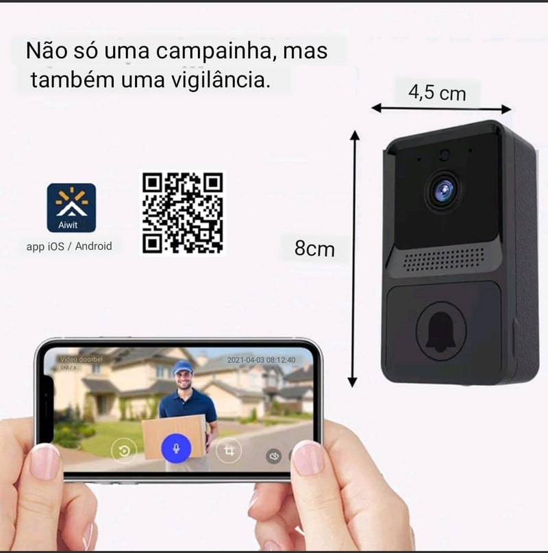 Campainha Wifi com Vídeo - EstaçãoForShop